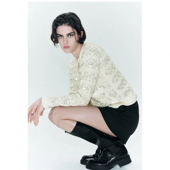 Zara beaded knit cardigan - Picture 6 of 10